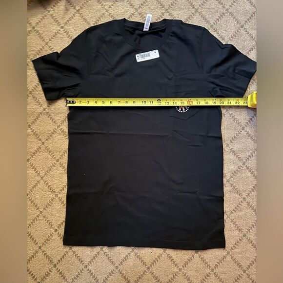 Barstool black short sleeved T-shirt with Maryland Flag pattern logo NWT L - Picture 4 of 6